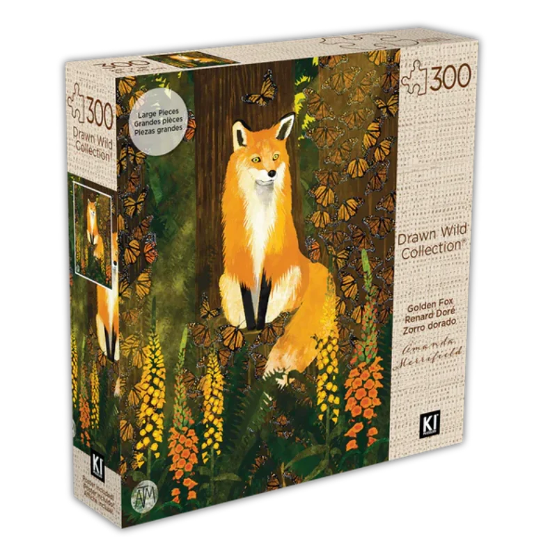 Drawn Wild – Golden Fox, Amanda Merrifield (300pcs)