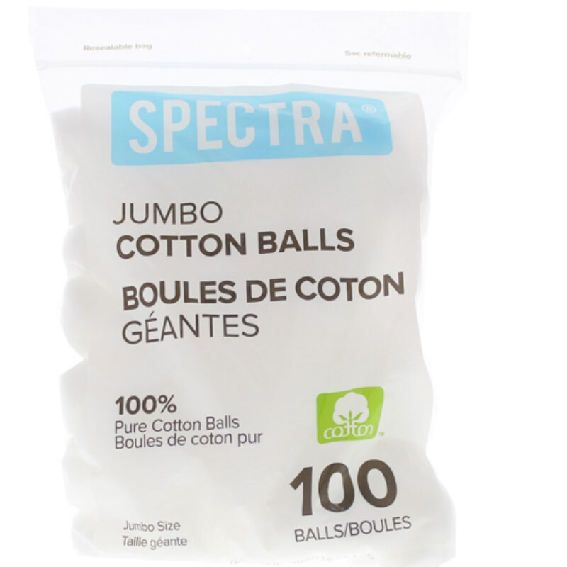 SPECTRA JUMBO COTTON BALLS 100X48