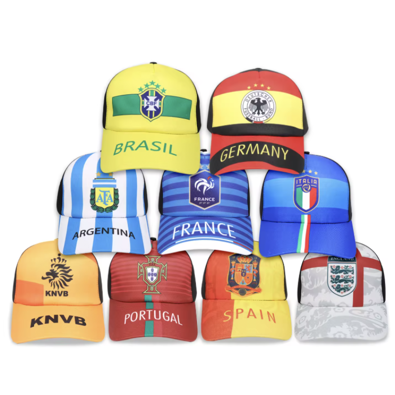 CAPS – ASSORTED COUNTRIES 36PC / 6 PER COUNTRY