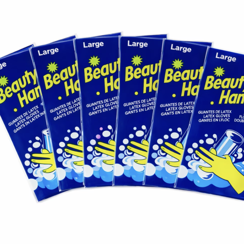 BEAUTY HANDS RUBBER GLOVES PETIT 12/CS