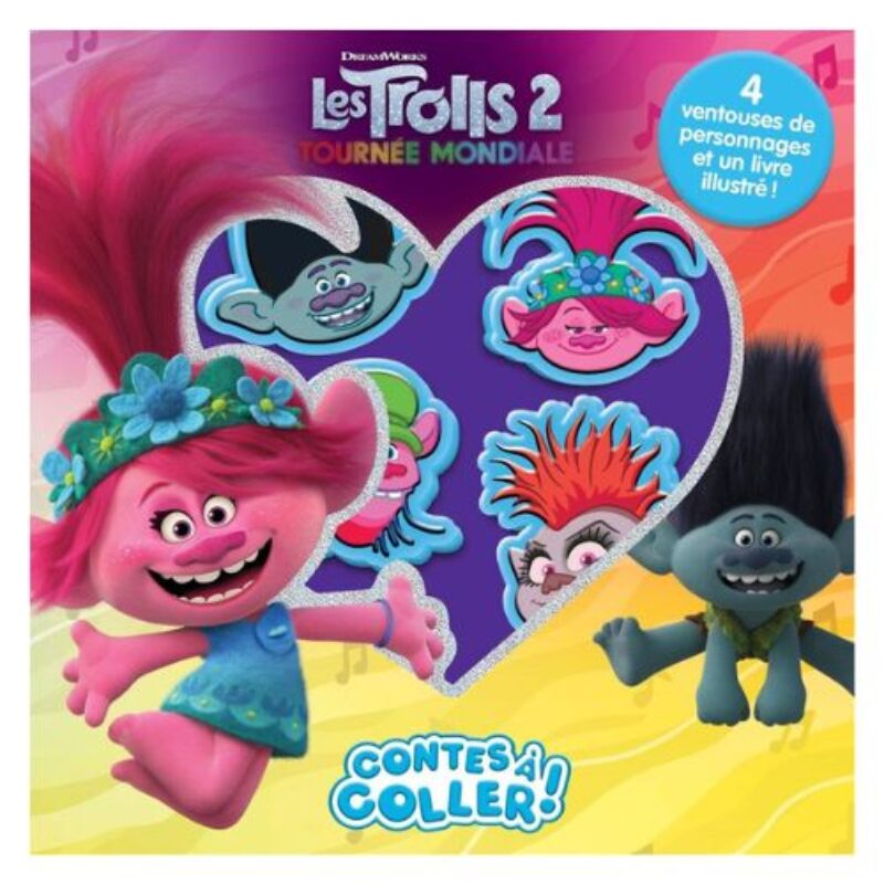 TROLLS TOUR 2 CONTES COLLER, FRENCH BOOKS 12/CS
