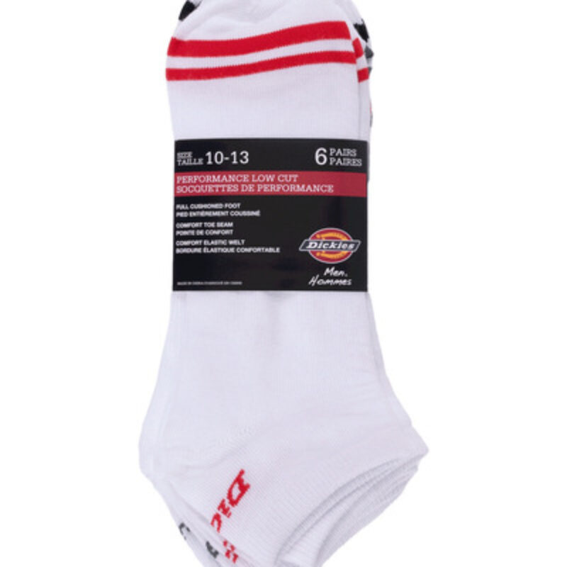 DICKIES WOMEN DÉCOLLETÉ 6PK WHT AVEC GARNITURES COULEUR