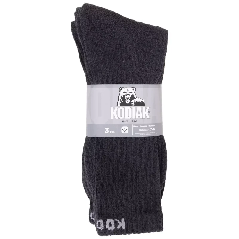 KODIAK CHAUSSETTES FÉMININES NOIRES 3PK 12/CS